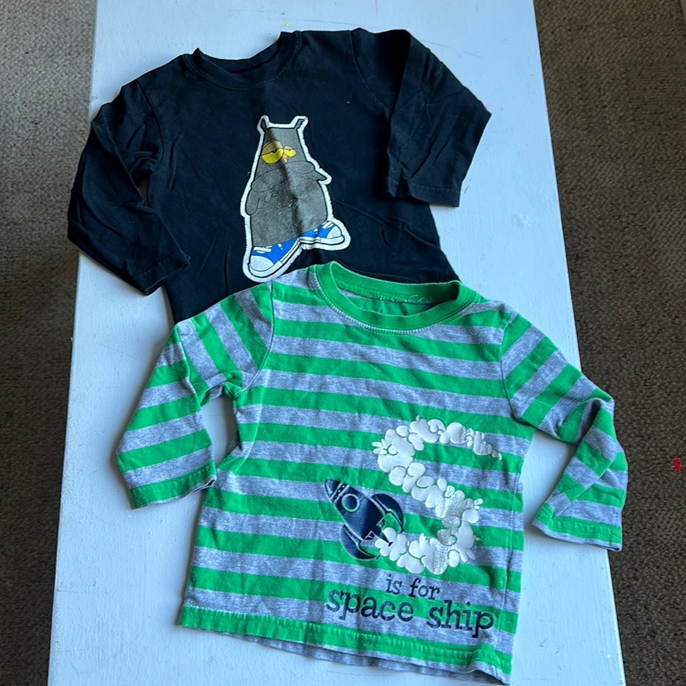 Owl and Rocket Toddler T-Shirts